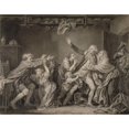 thumbnail image 3 of Jean-Baptiste Greuze 14x12 Black Modern Framed Museum Art Print Titled - The Father's Curse; the Ungrateful Son (1778), 3 of 5