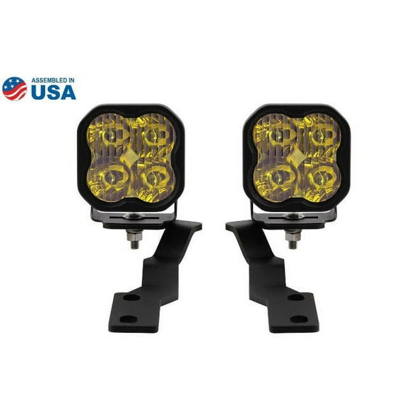Diode Dynamics 16-21 Toyota Tacoma Pro SS3 LED Ditch Light Kit - Yellow Combo