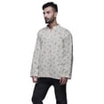 thumbnail image 2 of Atasi Kurta Traditionnelle en Coton Imprimé Col Mandarin pour Hommes Chemise Décontractée, 2 of 5