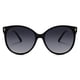 thumbnail image 2 of Lentes de Sol Redondos Polarizados SOJOS para Mujeres y Hombres, Sobredimensionados, Protecci f3n UV, Negro/Gris, 2 of 6