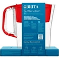 thumbnail image 4 of Brita 6 Cup Small Plastic Water Filter Pitcher, Red, BPA Free with 1 Standard Brita Filter, 4 of 12