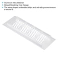 thumbnail image 4 of Cubierta de Ventilación Rectangular Uxcell 8"x3" con Rejilla para Puerta con Tornillos para Gabinete Tono Plateado, 4 of 6
