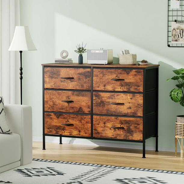 美品♡Drawer リネンピークドラペルジレ ベスト　シルク　オレンジ　36 CONCETTA 6-Drawer Dresser - Storage furniture for retail - Walmart
