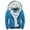 Blue, variant on APEXFWDT Big and Tall Mens Hoodies Zip Up Sherpa Fleece Lined Hooded Sweatshirt Fall Winter Warm Heavy Thick Jacket