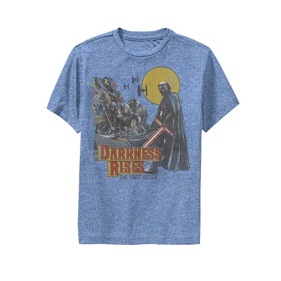 Boy's Star Wars: The Rise of Skywalker Darkness Rises  Performance Graphic Tee Royal Blue Heather X Large