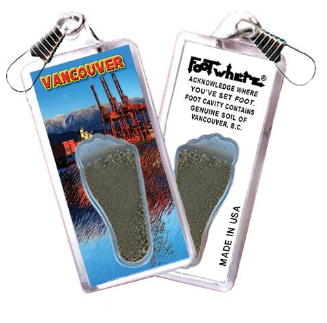 Vancouver FootWhere Souvenir Lanyards. (VC300 - Assorted) 6 Piece Set.