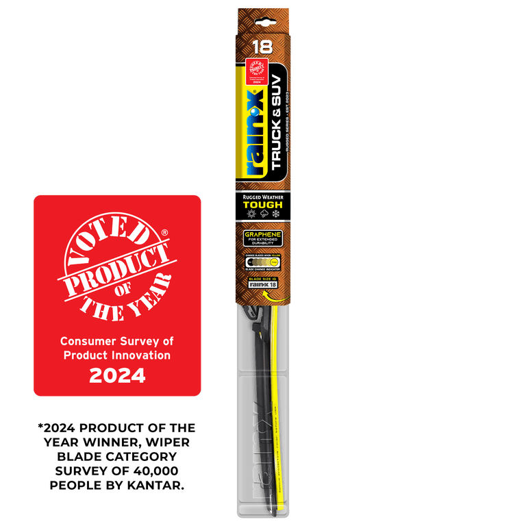 雨 Rain-X, Wiper Blade, 18, Replacement Windshield Wiper Blade