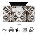 thumbnail image 5 of Long Mouse Pads for Desk,Brown Geometric Triangle Diamond Pattern Desk Mats on Top Of Desks, Desk Mouse Pad Extra Large with 3mm Non-Slip Base and Stitched Edge for Gaming,Office,Work,Home 47.3"x23.6", 5 of 6