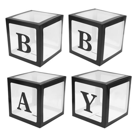 4Pcs Balloon Display Box Baby Shower Baby Birthday Party Decoration Ornament