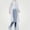 White, variant on Afuyipoi Womens Waterproof Rain Suit Thickened Raincoat Sky Blue Free Size
