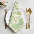 thumbnail image 2 of Spring Floral Cloth Napkins, Watercolor Orchid Flowers Leaves Botanical Green Washable and Reusable Dinner Napkins Set of 6, Table Napkin for Kitchen Party Birthday Wedding Hotel Housewarming 20"x20", 2 of 9