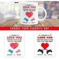 thumbnail image 2 of Personalized Video Game Mug For Boyfriend Husband Custom Name Gamer Coffee Mugs Cup 11oz 15oz Birthday Wedding Anniversary Valentine's Day Romantic Cups Gifts For Couple Him Her (Quote 2), 2 of 7