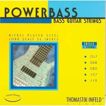 Thomastik EB345 Medium-Light Power Bass Roundwound 5-String Bass