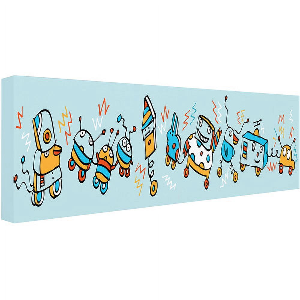 Trademark Fine Art "Rocking Robots" Canvas Art by Carla Martell
