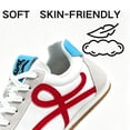 thumbnail image 5 of CHICVOMEY Sneaker for Men Rubber Sole Lightweight Non Slip Walking Shoes Retro Casual Comfortable Spring Summer Work Sneakers, 5 of 7