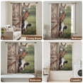 thumbnail image 6 of Farmhouse Animals Sheer Curtains 108" Extra Long, Country Cows Horses Donkeys Farm Light Filering Curtains, Privacy Drapes Simi Floor to Veiling Curtain for Living Room Bedroom Large Window Treatment, 6 of 9