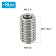 thumbnail image 2 of Unique Bargains Adaptateurs Filetés Manchon Réducteur Écrou M5 * 0,8 Mâle à M3 * 0,5 Femelle Réparation Insert Vis Réducteur 8mm 10 Pcs, 2 of 6