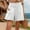 White, variant on Women's Summer Solid Color Pocket High Waist Elastic Waist Wide Leg Casual Shorts Womens Shorts Pack Boyfriend Shorts for Women Short Pants for Women Short Sleeve Pajama Set for Women Women's Running