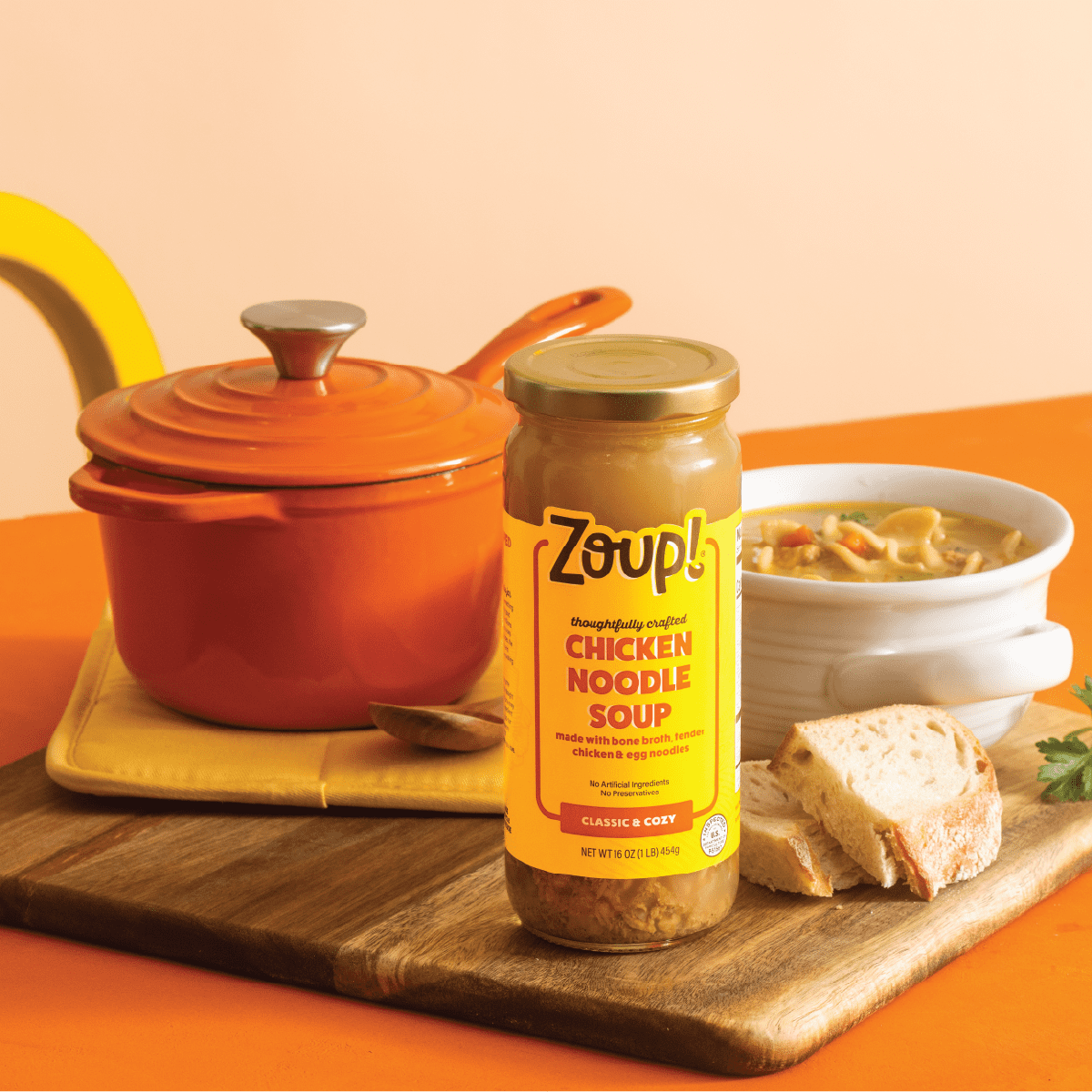 (3 pack) Zoup! Chicken Noodle Soup, Shelf-Stable, 16oz