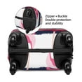 thumbnail image 4 of Daiia Dark Blue Stripes and Pink Flamingos Luggage Cover, Thickened Washable Travel Luggage Covers, Elastic Unique Baggage Covers for 18-20 inch Luggage-Large, 4 of 9