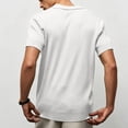 thumbnail image 5 of Qiyinn Men's Fashion Casual Solid Color Breathable Knit Short Sleeve Lapel Shirts, 5 of 7