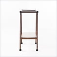 thumbnail image 6 of Bar Cart, Modern Sleek Design with Storage Shelf & Wheels | Mahogany | Acacia Wood, 6 of 9