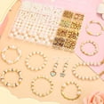 thumbnail image 4 of 24 cuadrículas 970 piezas 24 cuadrículas ABS juego de perlas estrella de cinco puntas corona amor cuadrado redondo cuentas espaciadoras pulsera de cuentas, 4 of 5