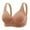 Brown, variant on Bigersell Bras for Women Full-Coverage Wireless Bra Ladies V-Neck Push-up Bra No Underwire Comfortable Padded Bralette Backless Hook and Eye Bra Closure Everyday Wire-Free Sports Bras Pink S