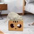 thumbnail image 4 of Almohadilla para rascar gatos, cama para rascar gatos, juguete de juego interactivo, suministros grandes para mascotas, tabla rascadora para gatos Amarillo, 4 of 8