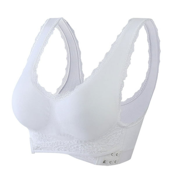 Minnieouse Sujetador sin costuras sexy y de apoyo para mujeres que quieren comodidad y estilo Push Up Bra Bra Push Up Sujetador deportivo Ropa Ropa interior Blanco, 1 L