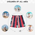 thumbnail image 6 of FORMRS Boys Swim Trunks Quick Dry Mesh Liner Boardshorts Sizes XS-XL, Navy Blue Stripes, 6 of 7