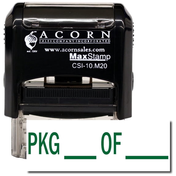 Self-Inking Pkg ___ Of ____ Stamp with Pink Ink