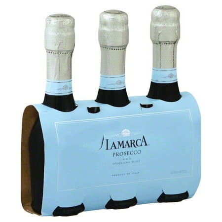 La Marca Prosecco Sparkling Wine 3 Single Serve, 187ml Bottles