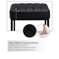 thumbnail image 4 of MINCETA Bar Stools,Modern Upholstered Metal Counter Height Stools with Footrest,30 Inches Set of 2,PU in Black, 4 of 9