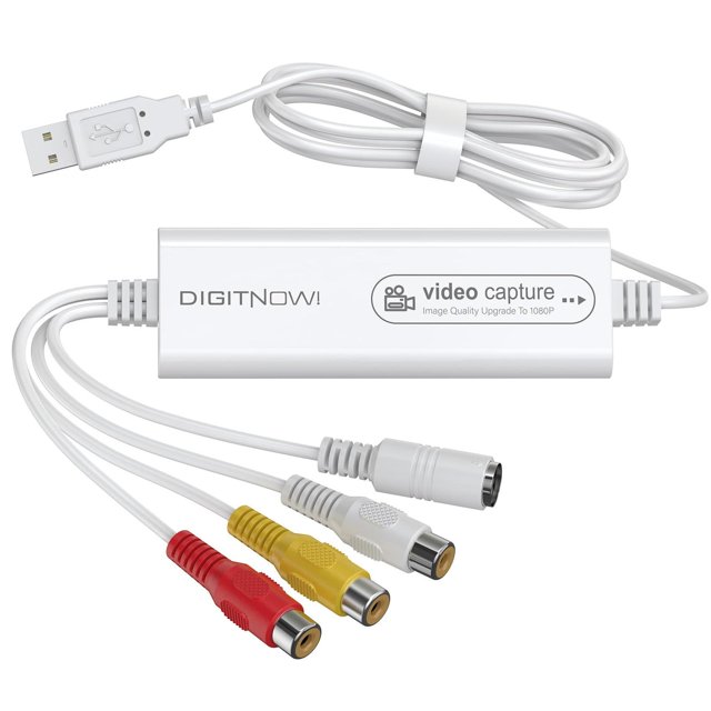 VIXLW Video Capture, USB Video Capture Device, Convert VHS to Digital, VHS/VCR/Hi8/Mini DV to Digita