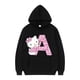 thumbnail image 2 of Sudadera con capucha de manga larga para hombre y mujer, A-Z con letras de Hello Kitty, ropa de dibujos animados, Kawaii, regalo de cumpleaños, Sanrio, color negro, 2024, 2 of 5