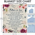 thumbnail image 6 of LHSHID Gifts for Mother in Law Blanket from Daughter in Law Birthday Gifts for Mother in Law Mother in Law Gift for Christmas Mother’s Day Flannel Fleece Soft Warm Cozy Blankets for Sofa, 6 of 7