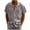 Gray, variant on Ashirexll Mens Button up Shirts Short Sleeve, Big and Tall Shirts for Men, Striped Printed Summer Casual Short Sleeve Button Turndown Collar Pocket Shirts