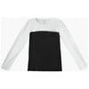 Dickies EDS UnderMedical Scrubs for Women Long Sleeve Crew Neck Screen Printed Tee 84789, S, Black/White Combo