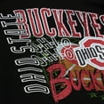 thumbnail image 5 of Men's Mitchell & Ness  Black Ohio State Buckeyes Half Time Fleece Crewneck Sweatshirt, 5 of 5