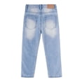 thumbnail image 2 of KIDSCOOL SPACE Baby Girls Boys Jeans,Elastic Band Inside Ripped Summer Fashion Denim Pants,12-18 Months, 2 of 6