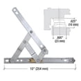 thumbnail image 3 of CRL 430210 10" 4-Bar Heavy-Duty Stainless Steel Friction Hinge, 3 of 4