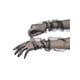 thumbnail image 4 of Guantes largos de tul para mujer INSPIRE CHIC, guantes de malla transparentes de dedo completo para la noche de boda, color negro, talla L, 4 of 6