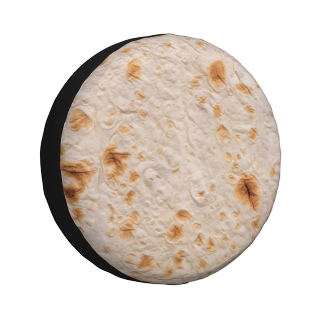 Fotbe Tortilla Funda de Llanta de Repuesto con Estampado, Engrosada, Ajuste Universal para Jeep, Remolque, RV, SUV, Camión-17 inch