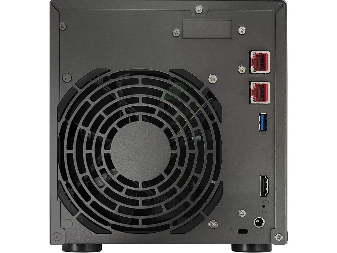 Asustor Lockerstor 4 Gen 2 AS6704T 4 Bay NAS, Quad-Core 2.0GHz, Dual 2.5GbE Ports, 4GB RAM DDR4, Four M.2 SSD Slots (Diskless)