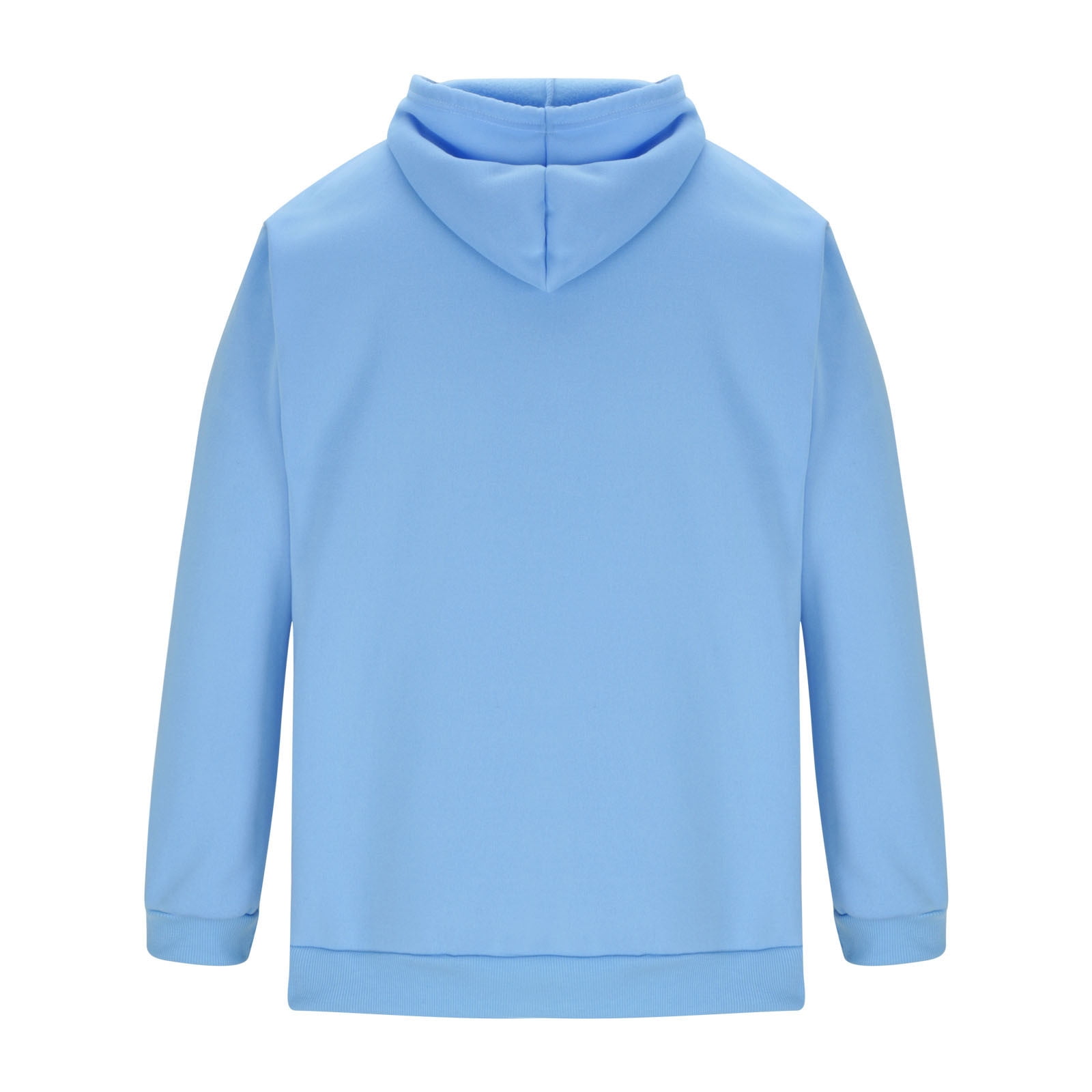 HOMADLES Mens Pullover Hoodie Casual Solid Outdoor Hiking Long Sleeve Hoodies for Men Hooded Sweatshirts with Pocket, Blue 3XL
