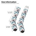 thumbnail image 2 of Gaeub Chaussettes Design Imprimé Papillon Chaussettes Hautes Extensibles pour Hommes Femmes Adolescents, Chaussettes de Softball Soccer pour Randonnée, Sport, 2 of 6