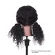 thumbnail image 5 of Cabeza de maniquí de cabello 100% real de 15 ", entrenamiento de peluquería rizada TFixol  Cabeza hueca, 5 of 7