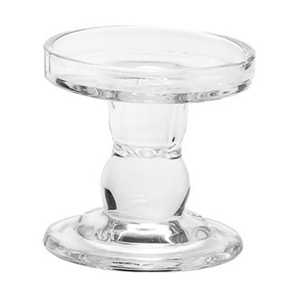 fastboy Glass Candlestick Craft Adornments Retro Candle Holder Tabletop