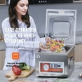 thumbnail image 4 of VEVOR Chamber Vacuum Sealer, 260W Sealing Power, Vacuum Packing Machine for Wet Foods, Meats, Marinades and More, Compact Size with 10.2" Sealing Length, Applied in Home Kitchen and Commercial Use, 4 of 9